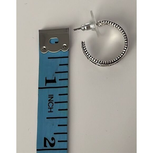 Sensitive Ears Nickel Free Stainless Steel Semi Circle Earrings Hypoallergenic N - Picture 4 of 8